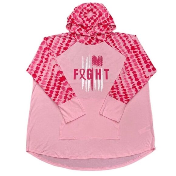 Lularoe Amber Hoodie Breast Cancer Awareness - Size Small - Picture 1 of 2